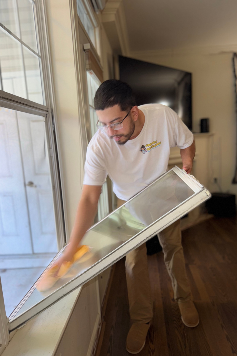 Alexander Morales by a window