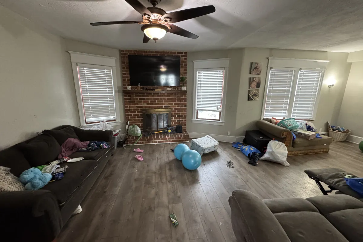 Antes de limpieza - Sala de estar